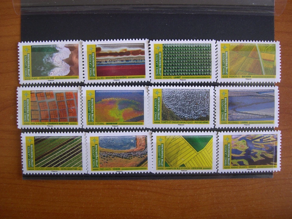 Série complète Paysages 2021 (YT 1942/1953), 12 timbres neufs sans gomme - Photo 1/1