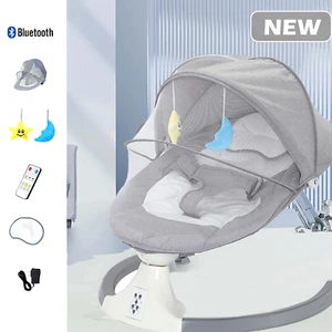 Bluetooth Electric Baby Swing Infant Cradle Bouncer Rocker Chair Music Remote UK - Picture 1 of 19