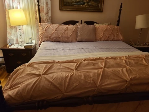 King Size Bed  Frame and Headboard Cover
