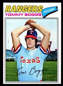 1977 Topps #328 Tommy Boggs - Texas Rangers  - NM - ID088