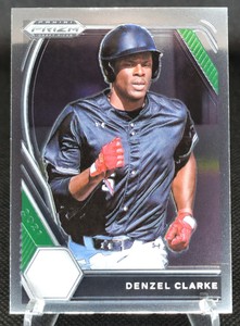 2021 Panini Prizm Draft Picks Denzel Clarke ROOKIE Baseball Card No.PDP127
