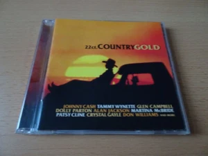 CD 22ct. Country Gold: Tammy Wynette Dr Hook Dolly Parton Wynonna Glen Campbell - Imagen 1 de 1