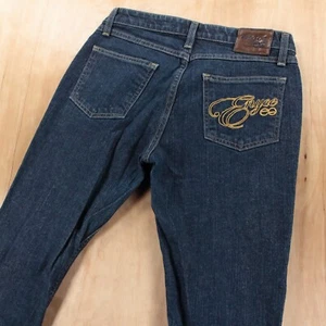 vtg ENYCE low rise flare stretch denim jeans sz 7 hip hop 90s 00s y2k - Picture 1 of 6