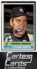 George Doc Medich 1976 O-Pee-Chee OPC #146 Yankees TTM/IP Signed Autographed