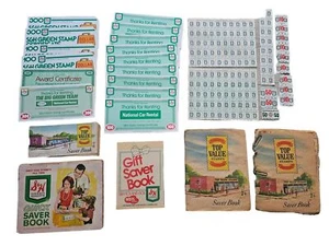 Libros de estampillas de valor superior verde S&H colección de certificados libro ahorrador vintage blanco - Imagen 1 de 10
