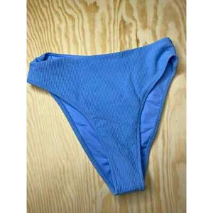 Frankie's Bikinis Women's NWT Chambray Ribbed Jenna Bikini Swim Bottom Small - Picture 1 of 6