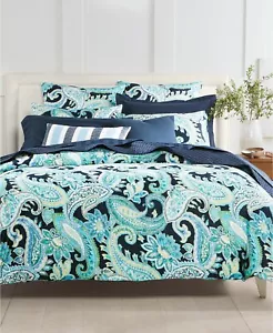 Charter Club Damask Designs Paisley 300-TC Pima Cotton 2-Pc. Comforter Set TWIN - Picture 1 of 5