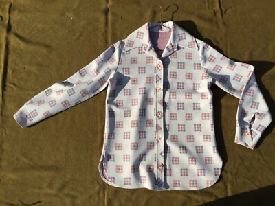 Camisa vintage años 70 mujer abotonada casera Foto 1 de 4
