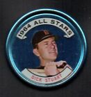 DICK STUART red sox 1964 TOPPS COINS #122 VERY LITTLE RUST ! NO DENTS