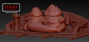 Hutt Twins with Apartment For 3.75 in (1:18) Figures (Painted) - Picture 1 of 6