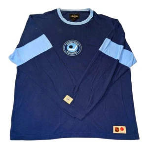 NHL CBC Hockey Night in Canada Long Sleeve T-Shirt L Navy Roger Edwards Vintage - Bild 1 von 8