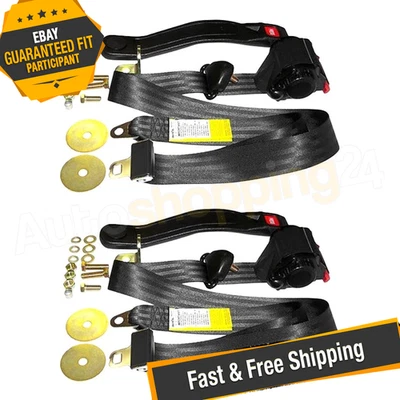 Crown Automotive BELT3B Front-3 Point Seat Belts - Set of 2 Foto 1 de 4