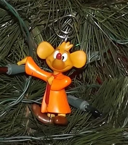 🎅🏽 DISNEY CINDERELLA JAQ MAUS FIGUR WEIHNACHTSSCHMUCK - Bild 1 von 2