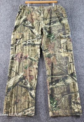 Browning Cargo Hunting Pants Men XL/38x31 Breakup Infinity Camo Cotton/Poly Flex - Image 1 of 4