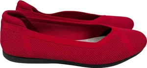 Ballerine Clarks Cloudsteppers da donna rosse in maglia elasticizzata - 8 - Foto 1 di 8