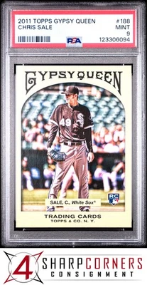 2011 TOPPS GYPSY QUEEN #188 CHRIS SALE RC WHITE SOX PSA 9 - Image 1 of 3