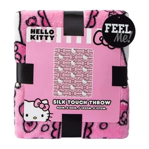 🔥MANTA SANRIO HELLO KITTY PELUCHE SEDA TACTO 40 X 50" NUEVA CON ETIQUETAS🔥 - Imagen 1 de 5