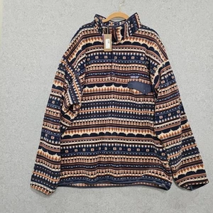 Patagonia Synchilla Lightweight Snap T-7 Cottage Blue Khaki Printed Gr. XXL - Bild 1 von 12
