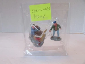 Lemax Village 52029 Christmas Puppy Figurine Retired 2005  L135 - Picture 1 of 2