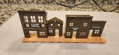 Vintage Corgi Juniors Military  Building Set Command Post and US Army Hospital - Image 1 of 4