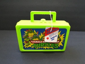 NEU Vintage 1990 Teenage Mutant Ninja Turtles grün Federmäppchen - Bild 1 von 10