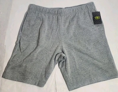 Nuevos Pantalones Cortos de Gimnasio Athletic Works Para Hombres Gris Polar Grandes con 3 Bolsillos Cordón  Foto 1 de 4