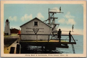 Postcard Summerside Prince Edward Island c1944 Diving Board Light House - Picture 1 of 2
