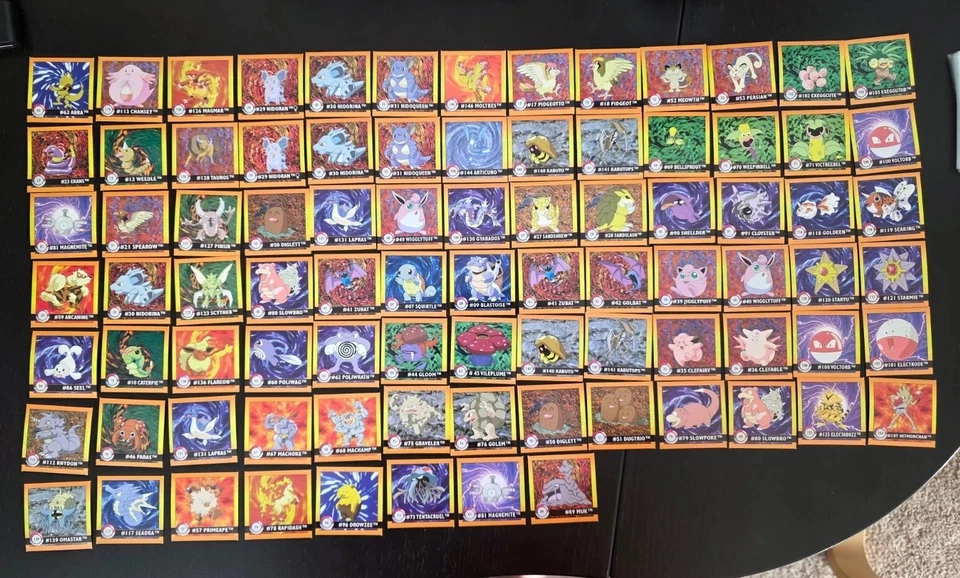 1999 Pokemon Artbox Series 1 Stickers CHOOSE YOUR STICKER - Image 1 of 4