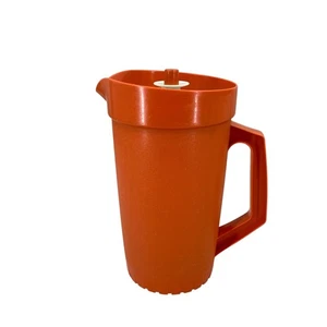 Jarra Tupperware Bebida Vintage 2 cuartos de galón con tapa pulsador Cosecha Naranja 800-9 - Imagen 1 de 13