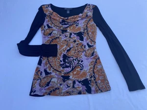 Top manga larga I-N-C international concepts talla S nylon multicolor - Imagen 1 de 8