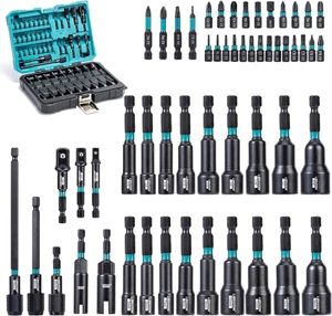 Juego de 54 Llaves Magnéticas Puntas para Taladro Percutor Adaptadores Estuche - Imagen 1 de 10