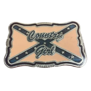 Country Girl Belt Buckle Flag Belt Buckle - Picture 1 of 3