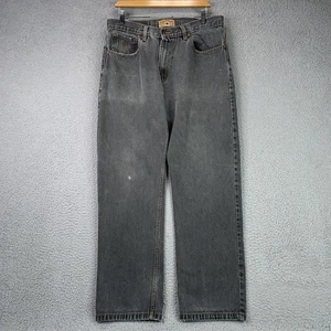 Rocawear Jeans Mens 34x32 Black Relaxed Denim Straight Baggy Skater Hip Hop Y2K - Picture 1 of 22
