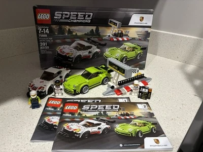 LEGO Speed Champions 75888 Porsche 911 RSR And 911 Turbo 3.0 Pre-Owned Complete - Image 1 of 4