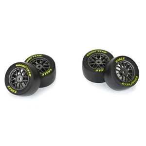 Pro-Line 1/12 Goodyear Eagle Soft Tire F/R MTD Gray Wheels (4) for Losi NASCAR - Picture 1 of 5