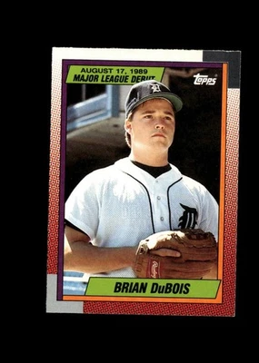 Brian DuBois - 1990 Topps Major League Debut Card #32 - Detroit Tigers - Image 1 of 2