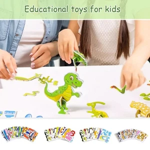 25PCS/Set Kid 3D Puzzle Toy Toddlers Hand Eye Coordination Fine Motor Skill Toy - Picture 1 of 10