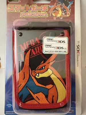 Pokémon Japan Nintendo 3ds.ll Smart Pouch Mega Charizard Y/Mega Lizardon Y - Image 1 of 2