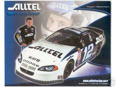 2004 RYAN NEWMAN "ALLTEL PENSKE" #12 NASCAR POSTCARD Cover