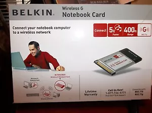 BELKIN WIRELESS G NOTEBOOK NETZWERKKARTE 54MBPS - Bild 1 von 2