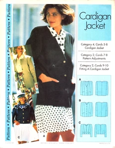 Sewing Step By Step ~ CARDIGAN JACKET ~ Choice of Length-Side Pockets-Sizes 4-22 - Picture 1 of 5