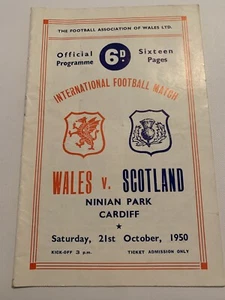 21/10/1950. Wales. v. Scotland @ Cardiff City - Picture 1 of 3