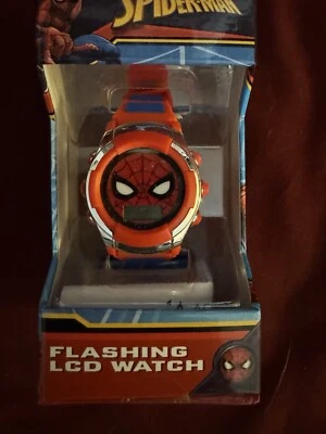 Nuevo Reloj Marvel Spider-Man Pantalla LCD Intermitente Foto 1 de 4