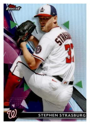 2021 Finest Refractor Stephen Strasburg  51 - Image 1 of 2