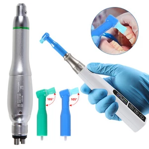 Dental Electric Hygiene Prophy Handpiece /Air Motor 4 Holes /105° Prophy Angles - Picture 1 of 50