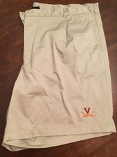 NWT Virginia UVA Cavaliers Football Team Issued Nike Dark Khaki Shorts Size 46