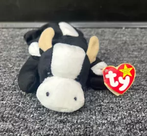 Ty Beanie Baby nicht mehr produziert 1993 Gänseblümchen die Kuh Plüschtier - Bild 1 von 5
