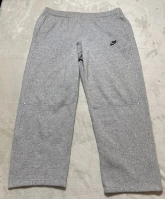 Pantalones deportivos Nike vintage para hombre talla grande de peso pesado con logotipo bordado de vellón Foto 1 de 4