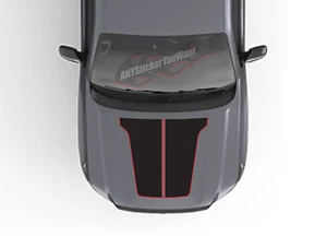 2 Tone Blackout Hood Vinyl Graphic Decal Fits Nissan Frontier 2022-2024 - Picture 1 of 5