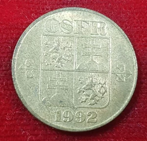 1 Koron Korun Koruna Crowns 1992 Czechoslovakia KC Kč - Picture 1 of 2